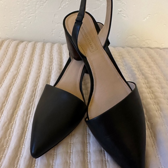 ANTONIO MELANI Klaudi Leather sling back Heels - Picture 2 of 7